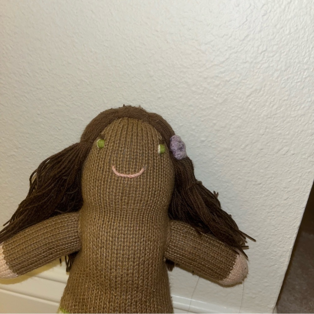 blabla doll brown Black mermaid green knit anthropology plush - Picture 2 of 4